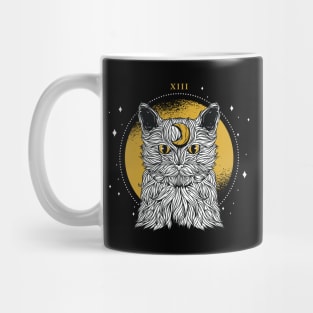 Cat And Moon Mug